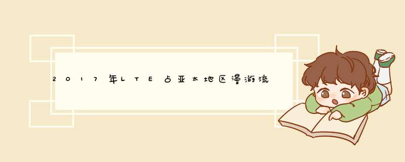 2017年LTE占亚太地区漫游流量的26%，2018年增长到43%,第1张