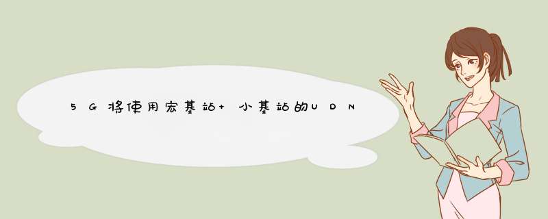 5G将使用宏基站+小基站的UDN组网方式实现基本覆盖,第1张