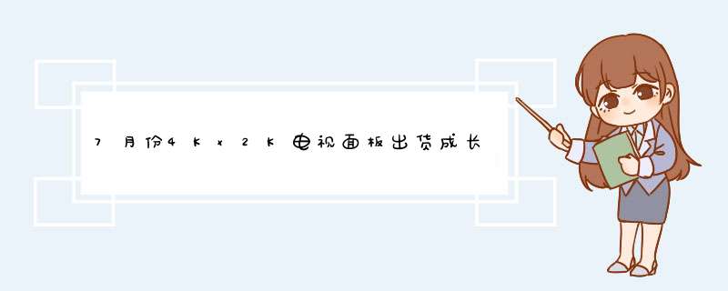 7月份4Kx2K电视面板出货成长近一倍,第1张