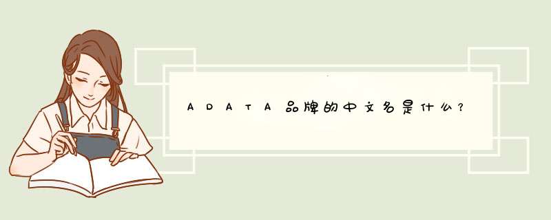 ADATA品牌的中文名是什么？,第1张