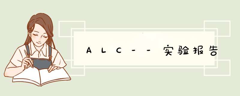 ALC--实验报告,第1张