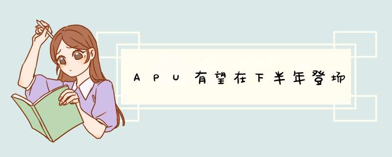 APU有望在下半年登场,第1张