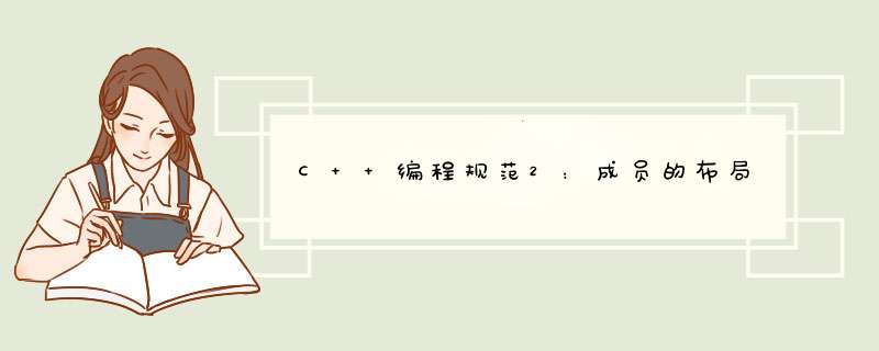 C++编程规范2：成员的布局,第1张