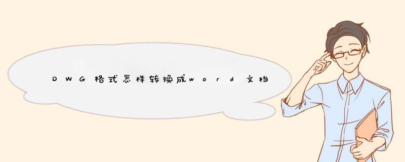 DWG格式怎样转换成word文档？,第1张