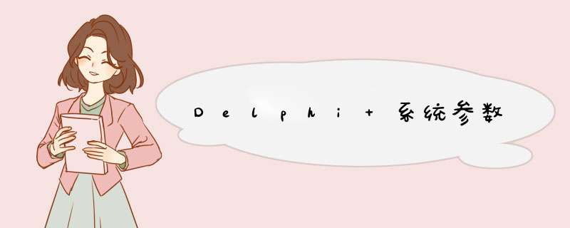 Delphi 系统参数,第1张