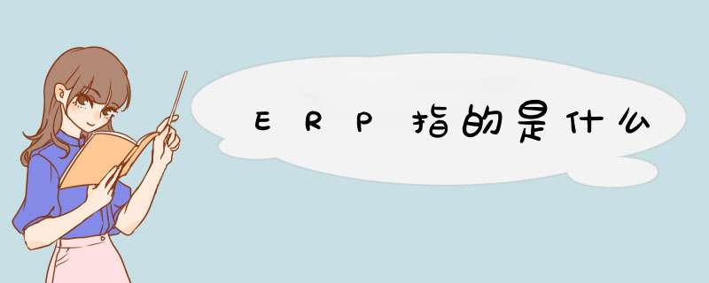 ERP指的是什么,第1张