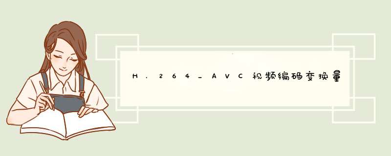 H.264_AVC视频编码变换量化核实现,第1张