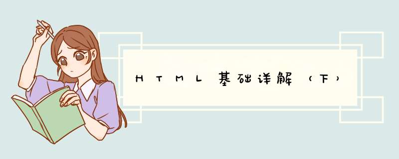 HTML基础详解（下）,第1张