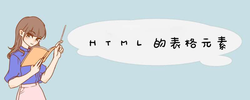 HTML的表格元素,第1张