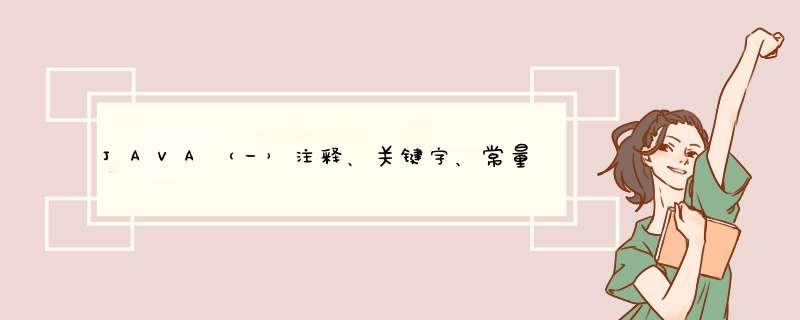 JAVA（一）注释、关键字、常量、数据类型、变量,第1张