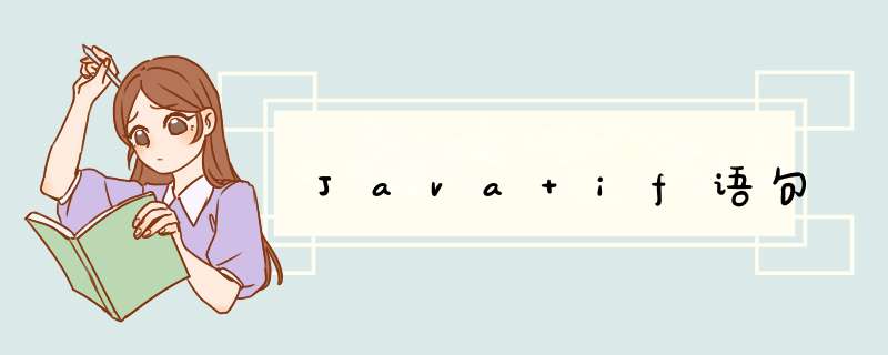 Java if语句,第1张