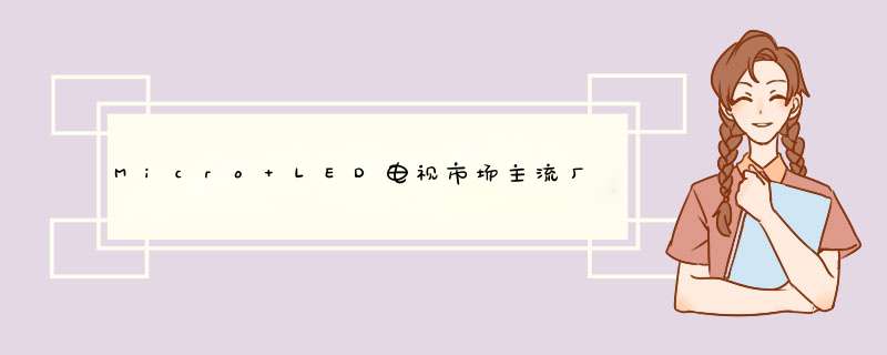 Micro LED电视市场主流厂商不断涌入 成本不断降低,第1张