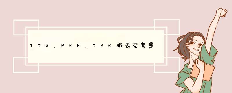 TTS，PPR，TPR报表究竟是什么报表具体英文全称是什么,第1张