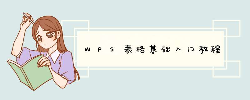 WPS表格基础入门教程,第1张