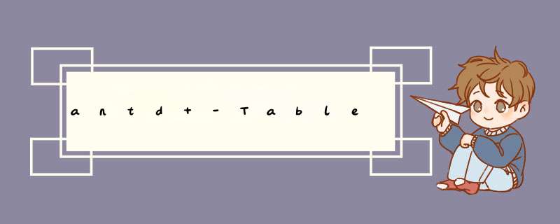 antd -Table,第1张