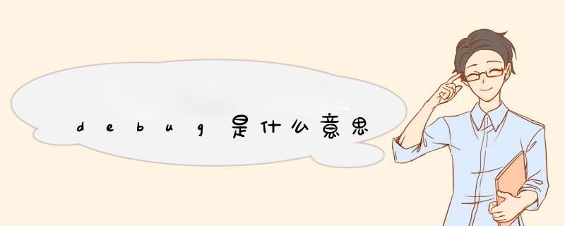 debug是什么意思,第1张