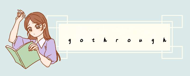 gothrough,第1张