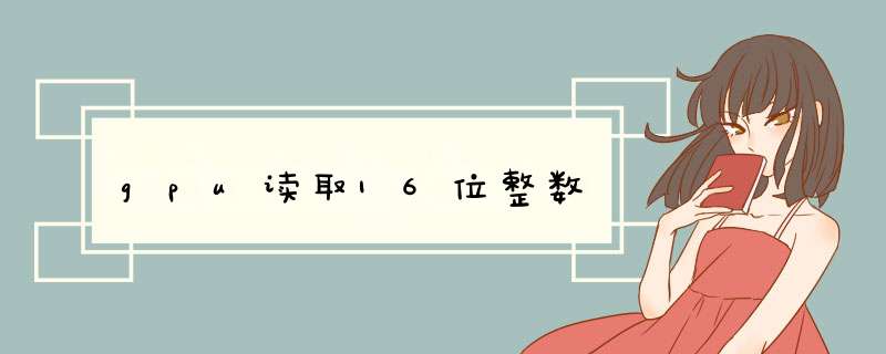 gpu读取16位整数,第1张