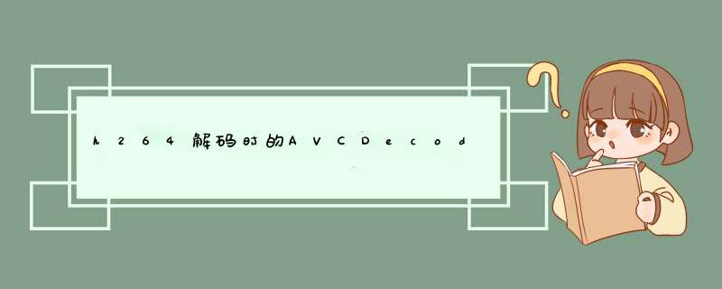 h264解码时的AVCDecoderConfigurationRecord 与 CodecPrivateData,第1张