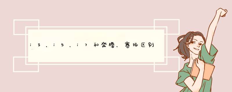 i3，i5，i7和奔腾，赛扬区别？,第1张