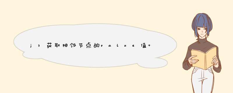 js获取相邻节点的value值 如果相邻节点隐藏起来 改如何获取。,第1张