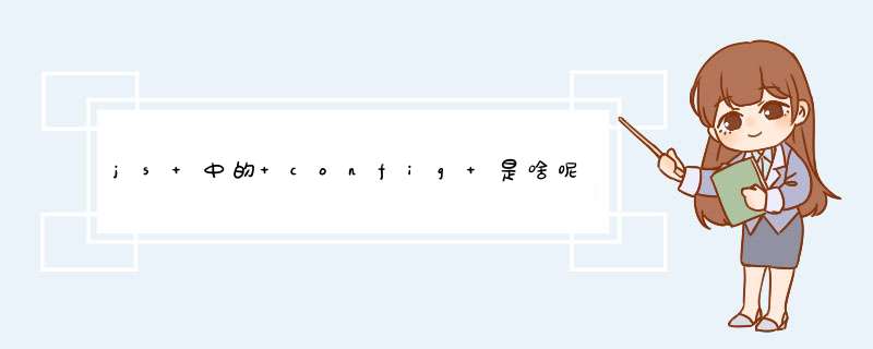 js 中的 config 是啥呢,第1张