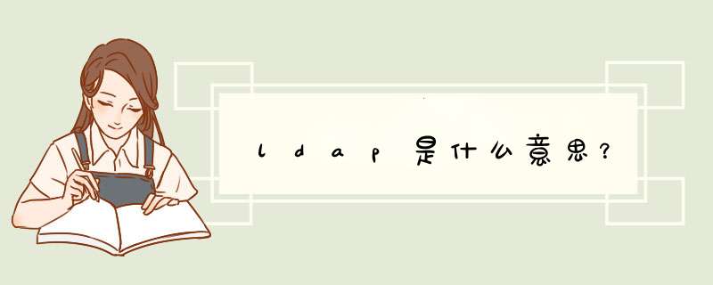 ldap是什么意思？,第1张