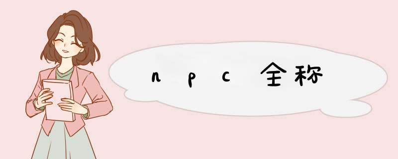 npc全称,第1张