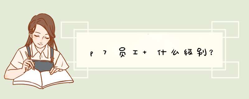 p7员工 什么级别？,第1张