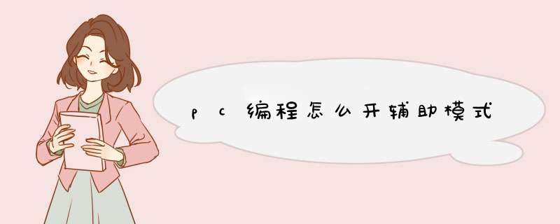 pc编程怎么开辅助模式,第1张