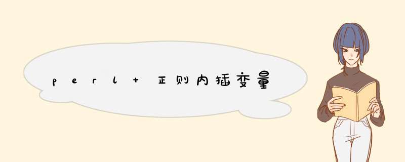 perl 正则内插变量,第1张