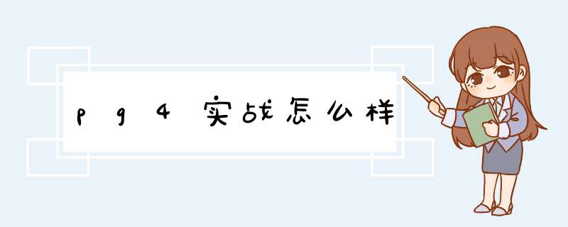 pg4实战怎么样,第1张