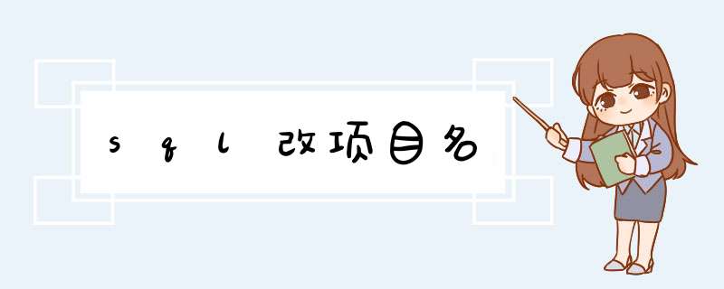 sql改项目名,第1张