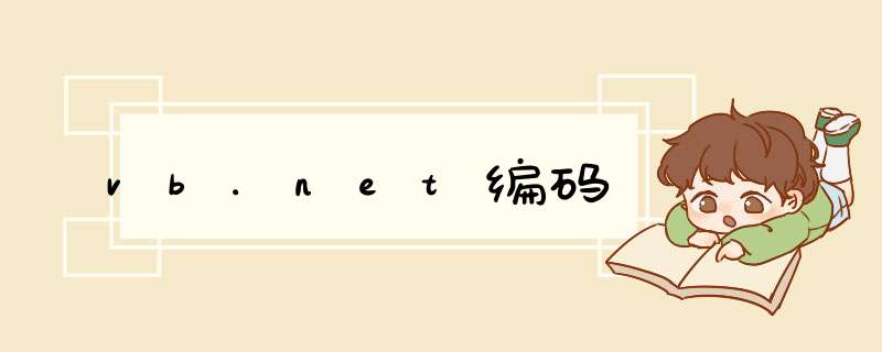 vb.net编码,第1张