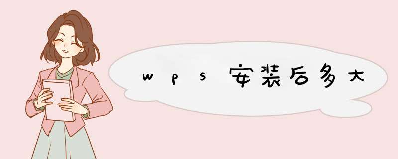 wps安装后多大,第1张