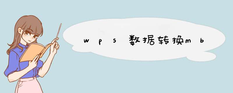 wps数据转换mb,第1张