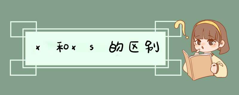 x和xs的区别,第1张