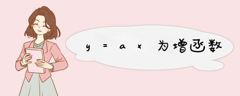 y=ax为增函数,第1张