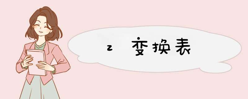 z变换表,第1张