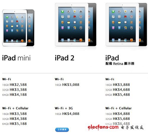 香港iPad mini价格已公布 2588港币起,第2张
