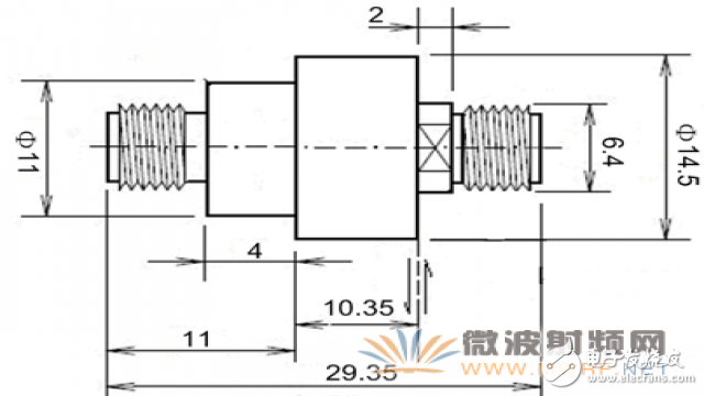 同轴式微波旋转连接器的设计步骤及实例分析,图2、微波旋转连接器外形尺寸图,第6张