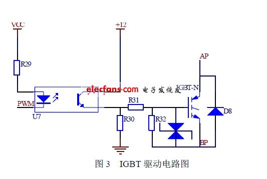 基于PWM的路灯节能装置的设计,IGBT 驱动电路图,第4张