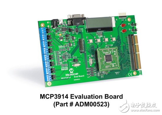 新一代高精度电能计量模拟前端问世,MCP3914评估板图,第4张