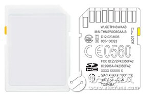 东芝面向商业产品开发者推出搭载嵌入式无线局域网通信功能的SDHC存储卡,第2张