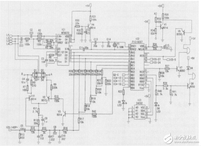 一种智能家居安防系统的电路设计图,一种智能家居安防系统的电路设计图,第2张