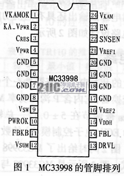 带线性调压器的开关电源芯片MC33998,第2张