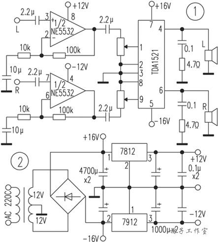 [图文]自制小型功放及音箱(TDA1521),第2张