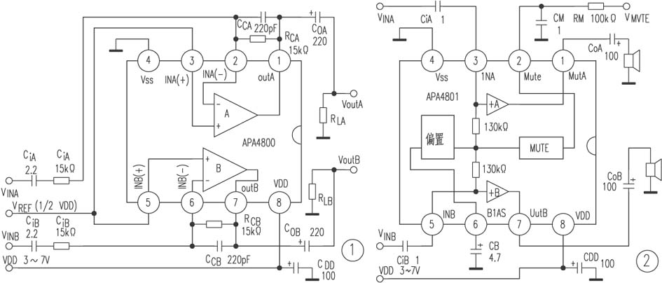 小功率功放APA4800APA4801,第2张