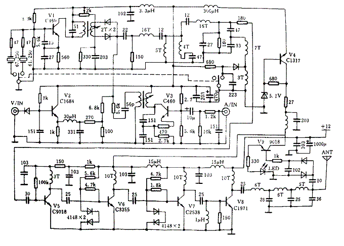 [图文]5W的电视发射机电路图,第2张