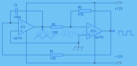 简单的三角波、方波振荡器,第2张